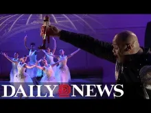 Preview image for the video &quot;Brooklyn Ballet’s ‘Nutcracker’ fuses dance and technology for a Christmas classic&quot;.