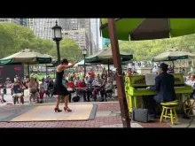 Preview image for the video &quot;Yuka Kameda- tap dancing at Bryant Park&quot;.