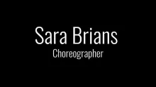 Preview image for the video &quot;Sara Brians Choreography Reel-web&quot;.