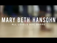 Preview image for the video &quot;Mary Beth Hansohn | All Levels BDC Barre | #bdcnyc&quot;.